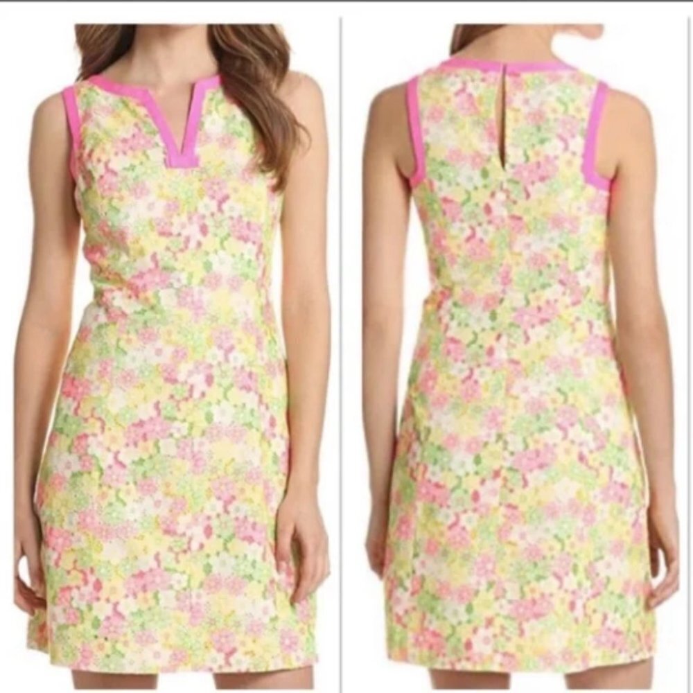 Lilly Pulitzer Percy Dress Floral Sunbonnet Lace Dress in size 12 NWT